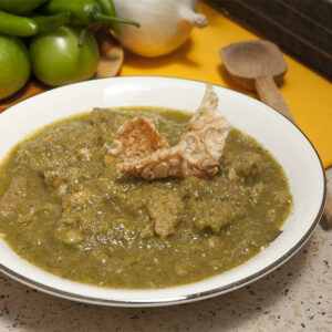 Chicharrón en salsa verde